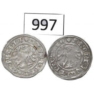 Alexander Jagellon, lot of Halfgroats without date, Vilnius
