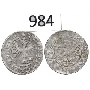 Alexander Jagellon, lot of Halfgroats without date, Vilnius