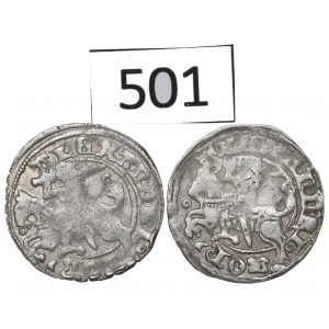 Alexander Jagellon, lot of Halfgroats without date, Vilnius