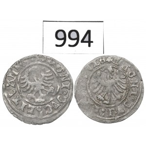 Alexander Jagellon, lot of Halfgroats without date, Vilnius