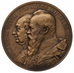 Germany, Bavaria, Medal 100th Anniversary of the Annexation of Erlangen to Bavaria 1910
