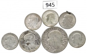 II RP, Set of 2-10 Gold Head of a Woman