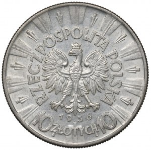 II Republic of Poland, 10 zloty 1936 Pilsudski