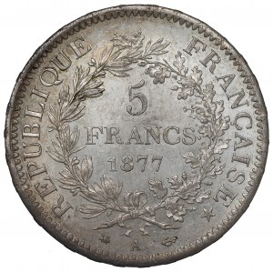France, 5 francs 1877