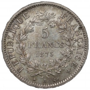 France, 5 francs 1875