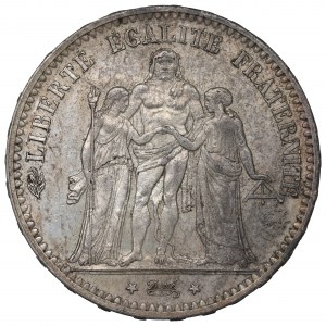 France, 5 francs 1876