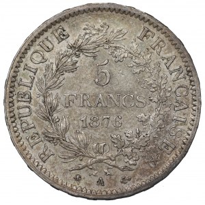 France, 5 francs 1876