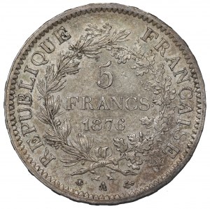 France, 5 francs 1876