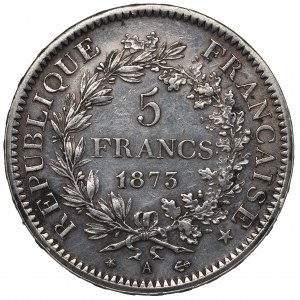 France, 5 francs 1873