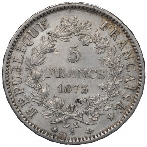 France, 5 francs 1873