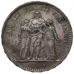 France, 5 francs 1877