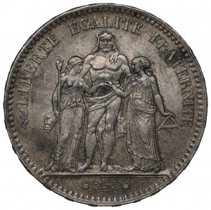 France, 5 francs 1877