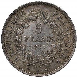France, 5 francs 1877