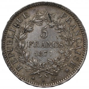 France, 5 francs 1877