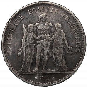 France, 5 francs 1874 K