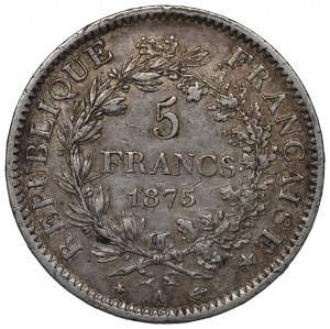 France, 5 francs 1875