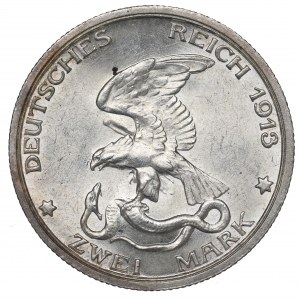 Germany, Preussen, 2 mark 1913 - 100 years of the victory over Napoleon
