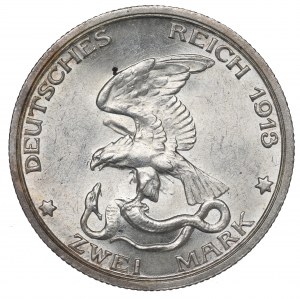 Germany, Preussen, 2 mark 1913 - 100 years of the victory over Napoleon