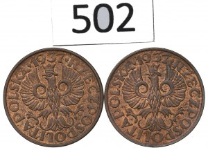 Second Republic, Set of 2 pennies 1937