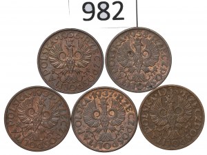 Second Republic, Set of 2 pennies 1935-38