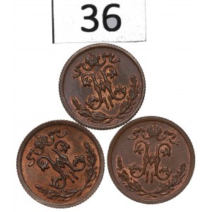Russia, Nicholas II, Lot 1/2 kopeck 1899-1911