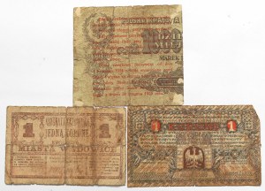 Poland, 5 pennies 1924 and two replacement vouchers