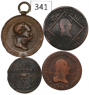 Austria and Hungary, Coin set and medal