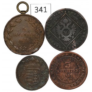 Austria e Ungheria, set di monete e medaglie