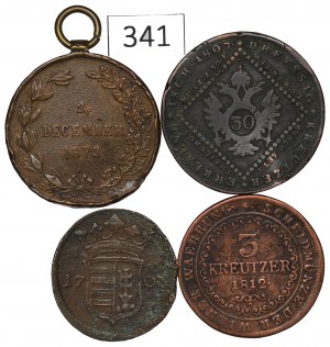 Austria and Hungary, Coin set and medal