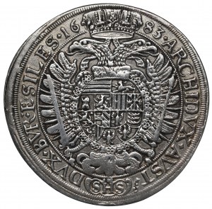 Silesia under Habsburg rule, Leopold, Thaler 1683, Wroclaw - copy