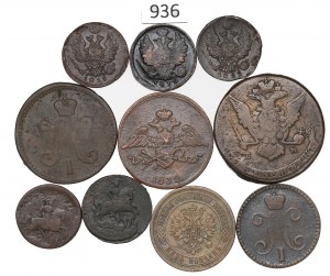 Russia, Lot of copper coins