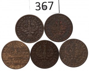 Second Republic, Set of 2 pennies 1925-35