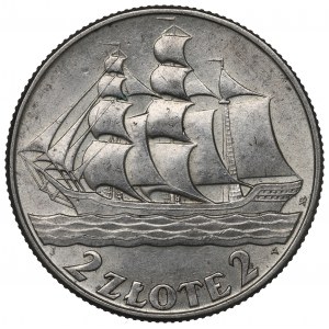 II Republic of Poland, 2 zlote 1936, Ship