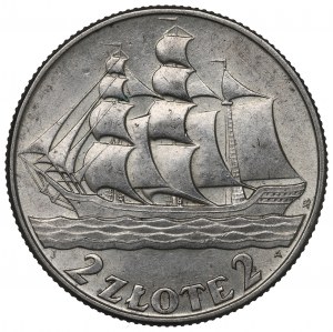 II Republic of Poland, 2 zlote 1936, Ship