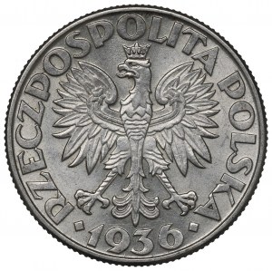 II Republic of Poland, 2 zlote 1936, Ship