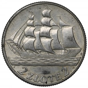 II Republic of Poland, 2 zlote 1936, Ship