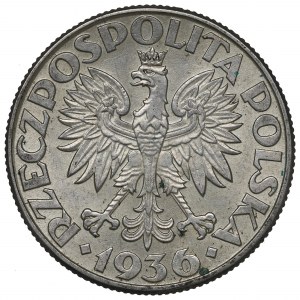 II Republic of Poland, 2 zlote 1936, Ship