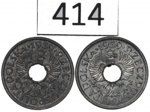 GG, Set of 5 pennies 1939