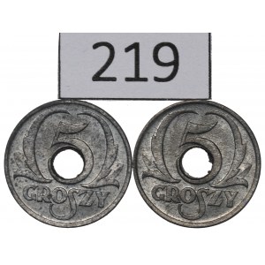 GG, Zestaw 5 groszy 1939