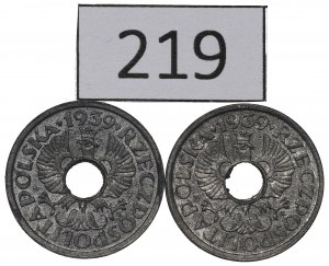 GG, Set of 5 pennies 1939