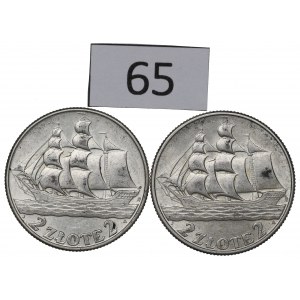 II RP, Set of 2 Gold 1936 Sailing Ship