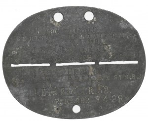 Germany, Identity Mark of the 1st Reserve Battalion of the 52nd Infantry Regiment