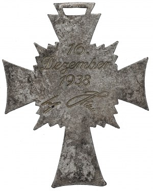 III Reich, Silver Mother Cross for 6-7 children 1938