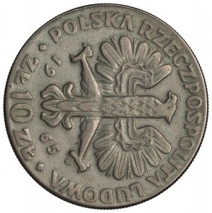 PRL, 10 zloty 1965 - VII centuries of Warsaw - twist.