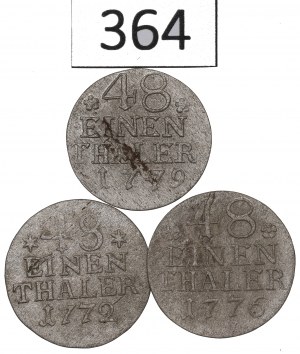 Germany, Prussia, Lot 1/48 thaler 1772-79