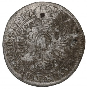 Schlesien under Habsburg, Leopold, 1 kreuzer 1700, Oppeln