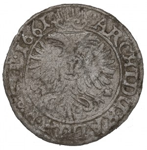 Silesia under Habsburg rule, Leopold I, 1 Kreuzer 1661, Breslau