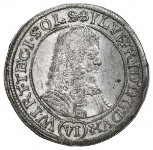Schlesien, Duchy of Oels, Silvius Friedrich, 6 kreuzer 1674