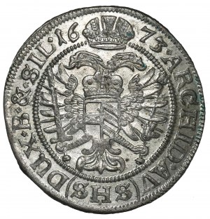 Schlesien under Habsburg, Leopold I, 6 kreuzer 1673, Breslau