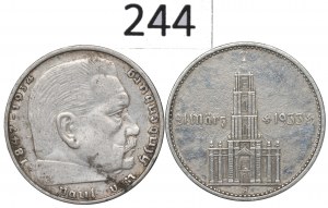 Germany, III Reich, Lot 2 mark 1934-37